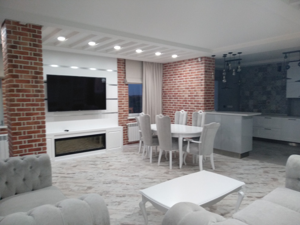 Текстильное оформление 3-х  квартиры