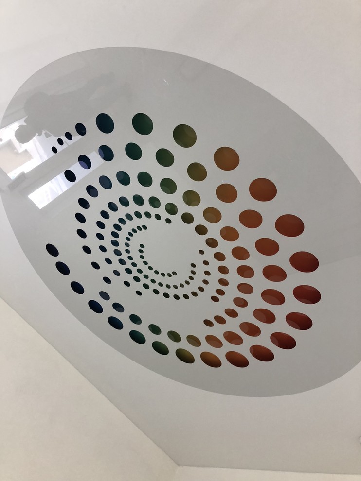 Обложка проекта: Перфорированный натяжной потолок в офисе