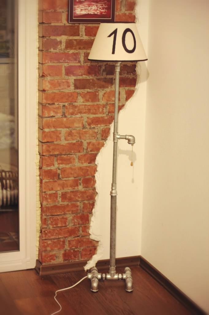 Светильники из водопроводной трубы