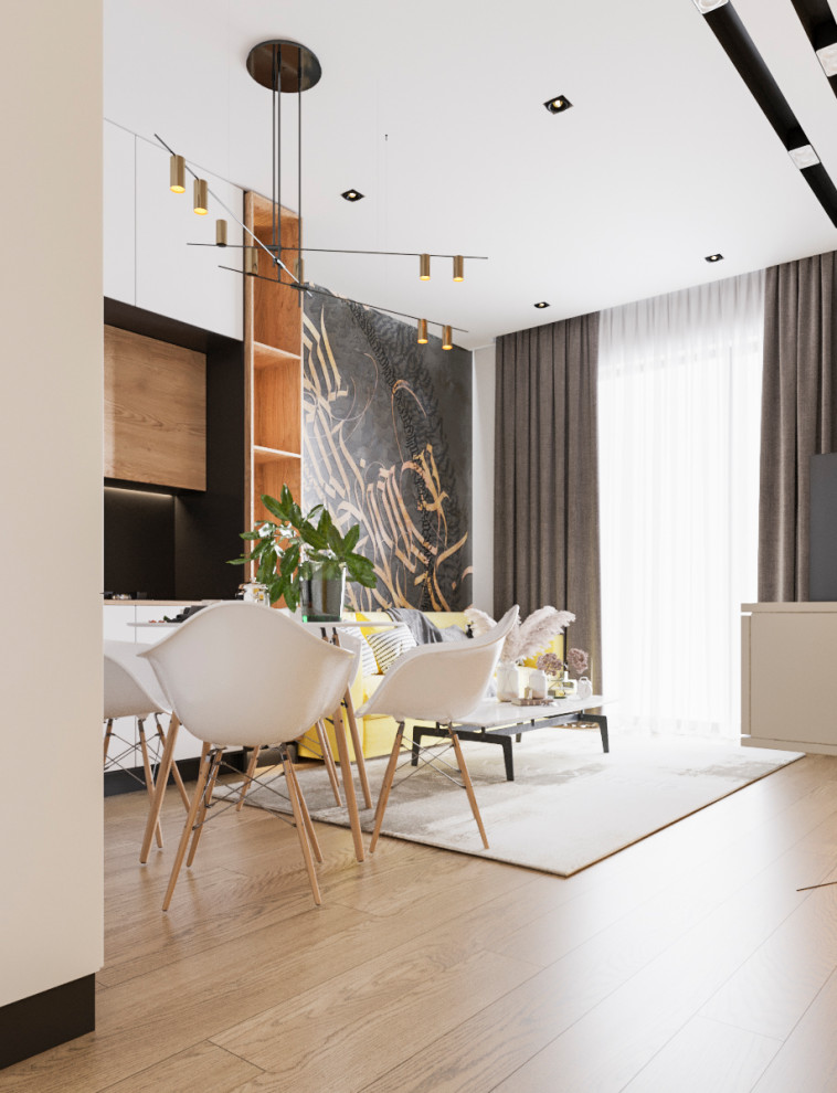 ПРОЕКТ 2-КОМНАТНОЙ КВАРТИРЫ В СТИЛЕ LOFT