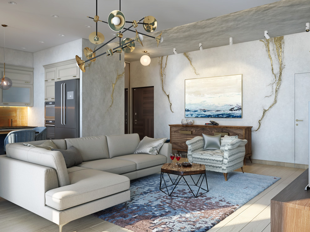 Кухня-гостиная в ЖК "Отрада"