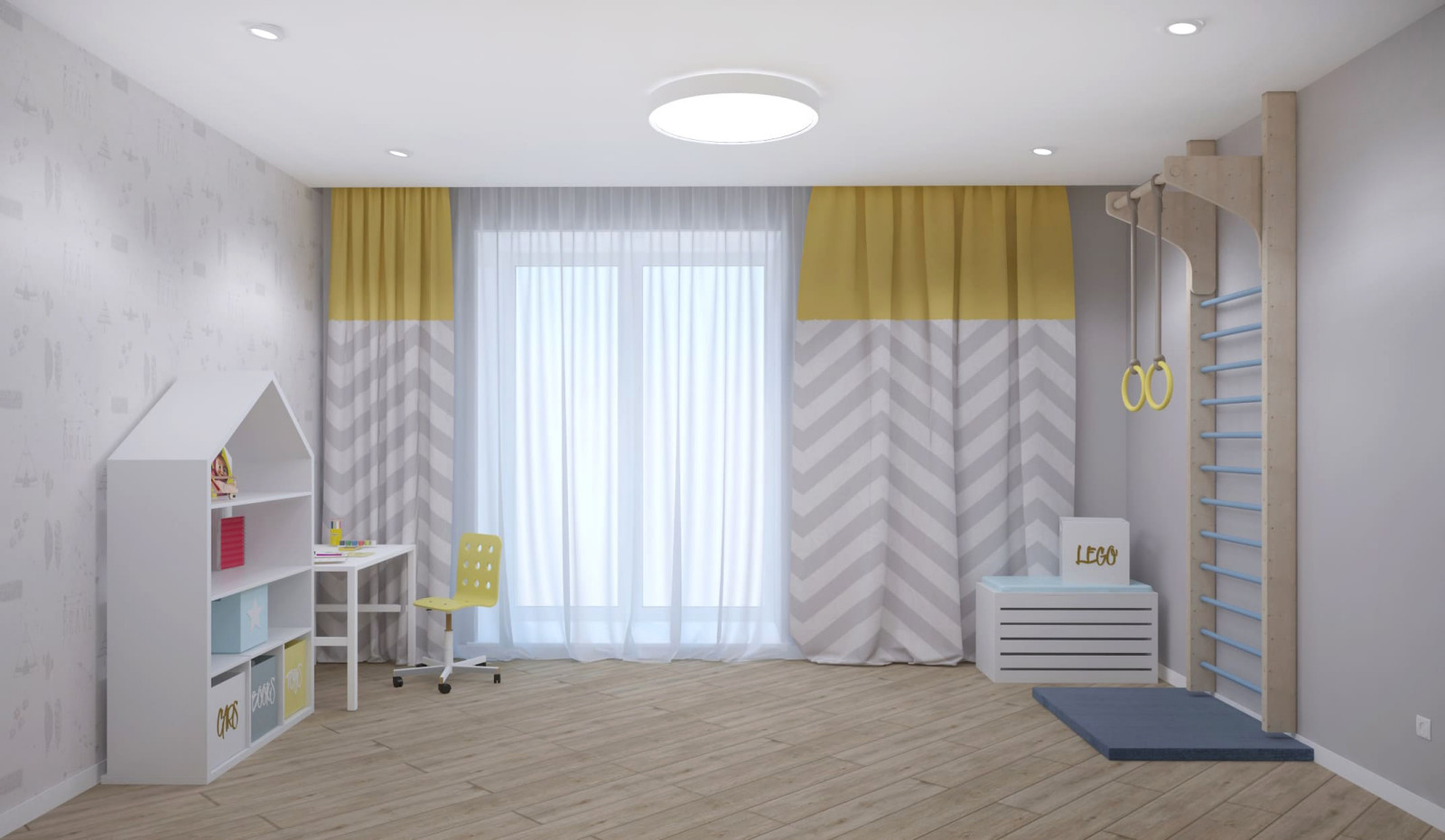 Солнечные гостиная и детская