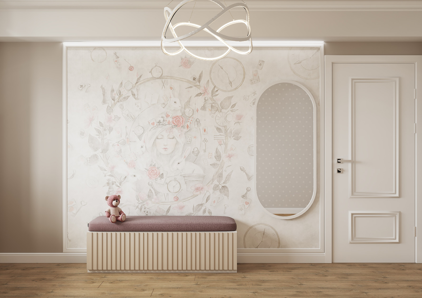 Двухкомнатная квартира с гостиной-холлом