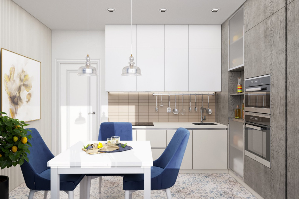 Дизайн - проект двухкомнатной квартиры 60 кв.м. г. Москва.