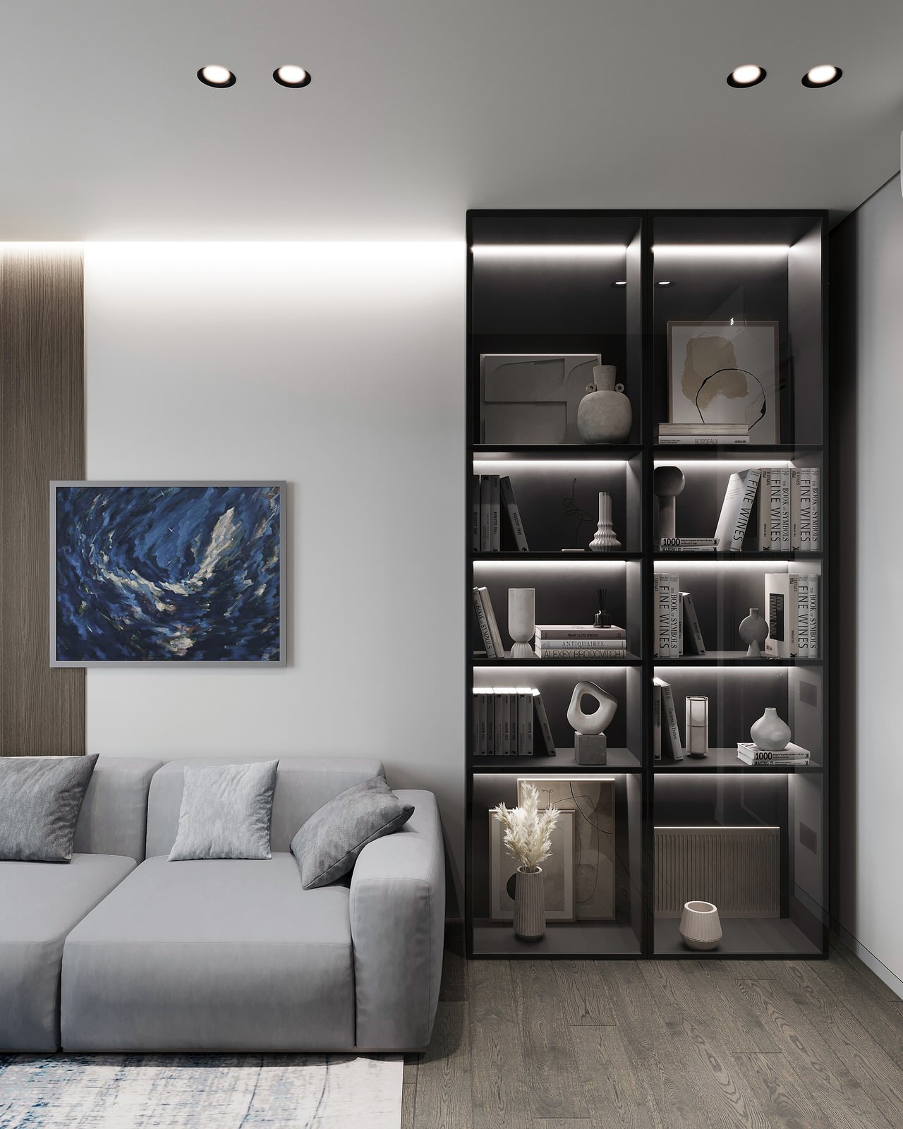 Дизайн интерьера квартиры с открытой террасой в жилом комплексе "Тармо"