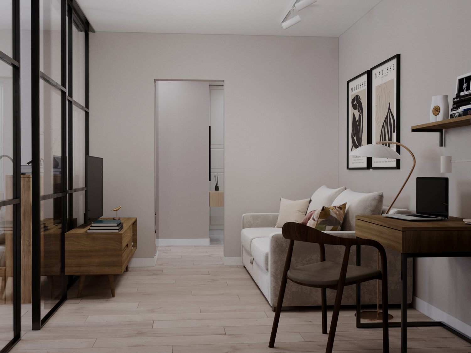 Однокомнатная квартира для стилиста. Серия дома п44т