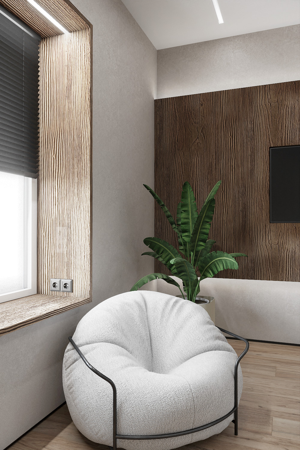 Гостиная, кухня, спальня минимализм