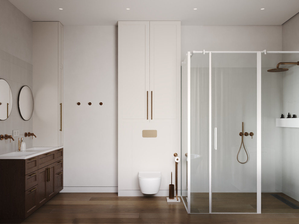 Ванная комната из проекта #частныйдомотunison