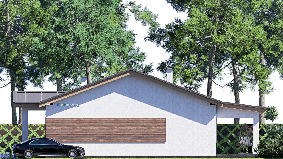 Проект одноэтажного дома 16х20м S161м2 F-18161