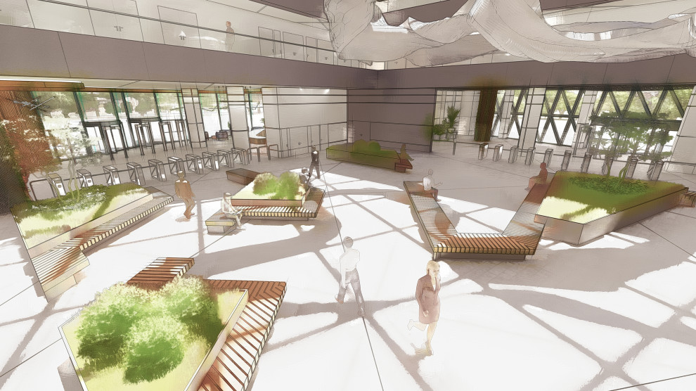 Концепция интерьеров офиса телекомпании НТВ