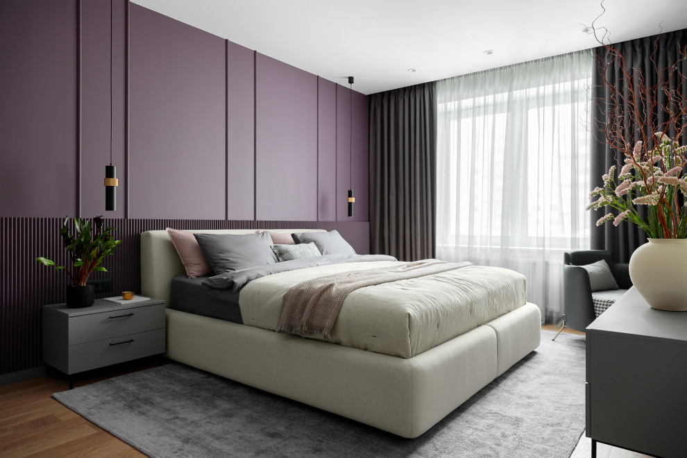 Квартира с синей кухней и детской комнатой