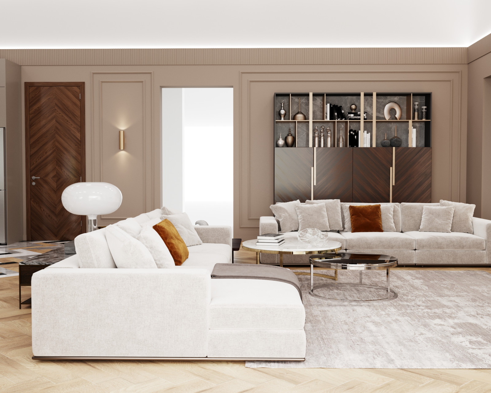 Кухня-гостиная из проекта дома 250 кв.м