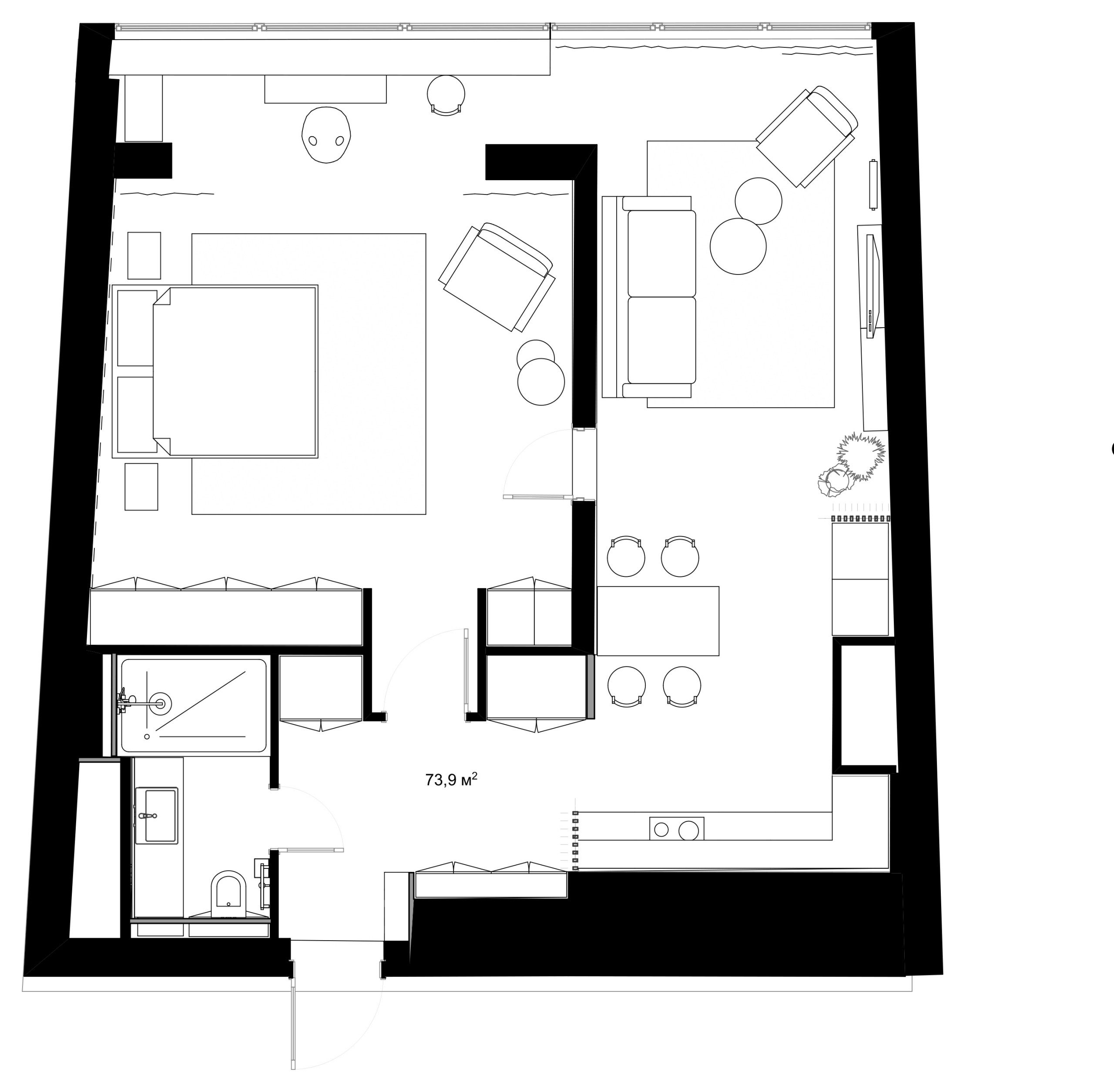 Смета проекта с фото: Лаконичная кухня за 1 009 514 ₽