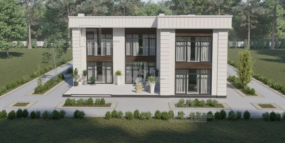 Проект дома с эксплуатируемой кровлей