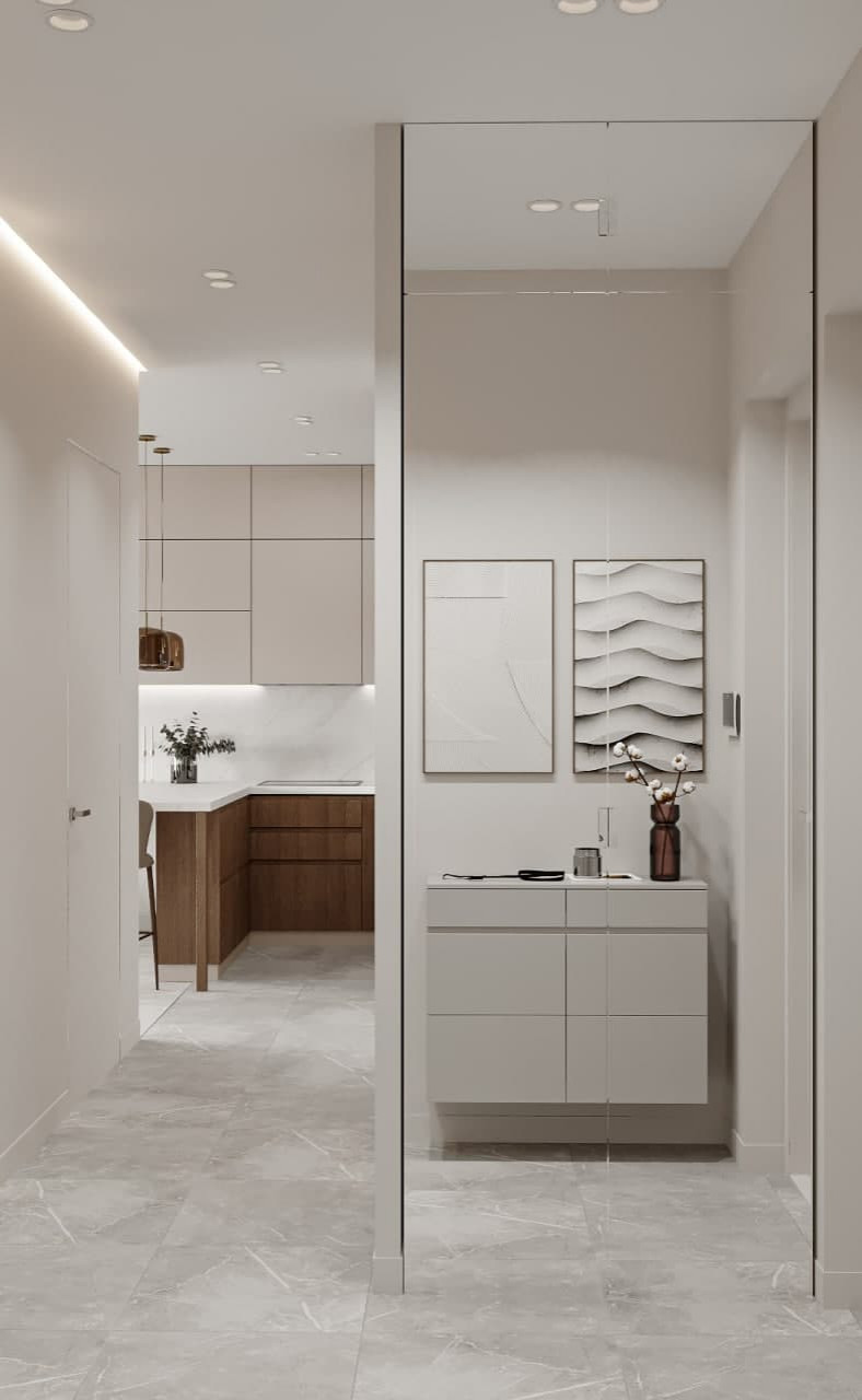 ДИЗАЙН-ПРОЕКТ ИНТЕРЬЕРА КВАРТИРЫ, ЖК GREEN PARK, МОСКВА, 60 М²