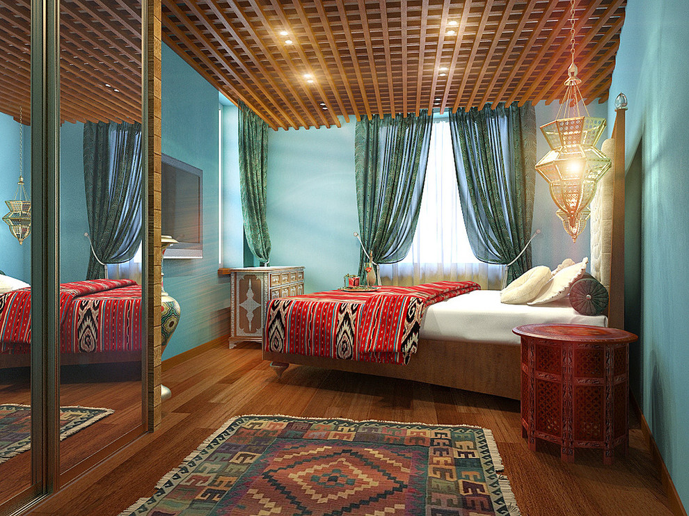 Обложка проекта: Дизайн загородной квартиры с "египетской" спальней
