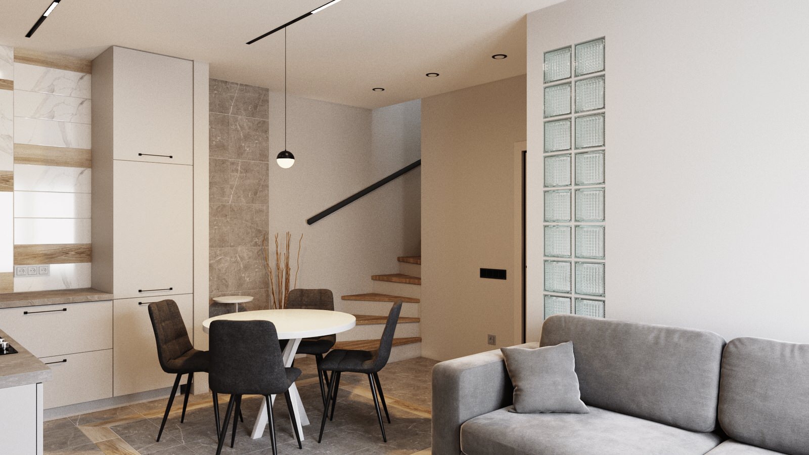 Обложка проекта: Маленькая квартира в таунхаусе