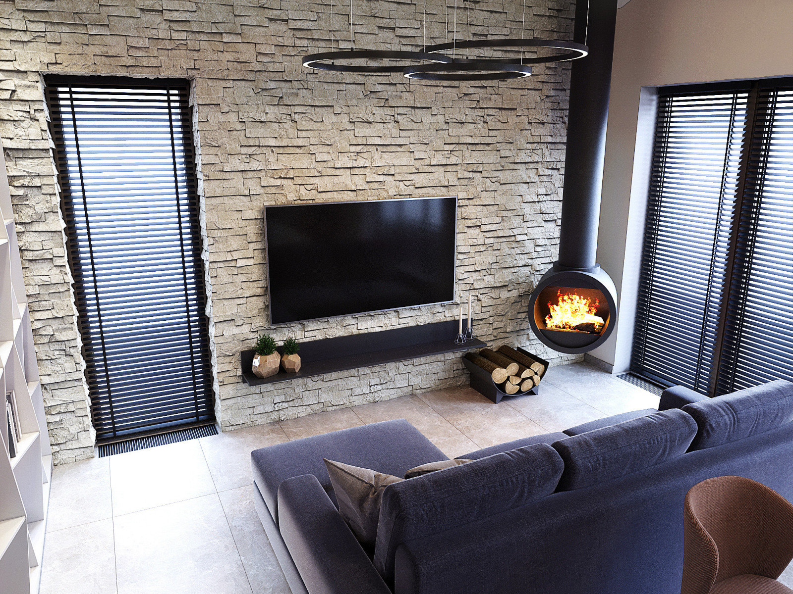 Гостиная со вторым светом