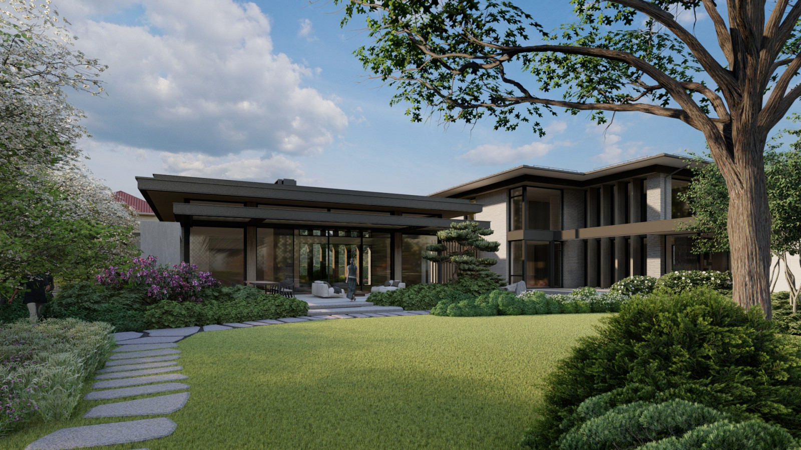 Сад с японским акцентом. Миллениум Парк . 2021 г.