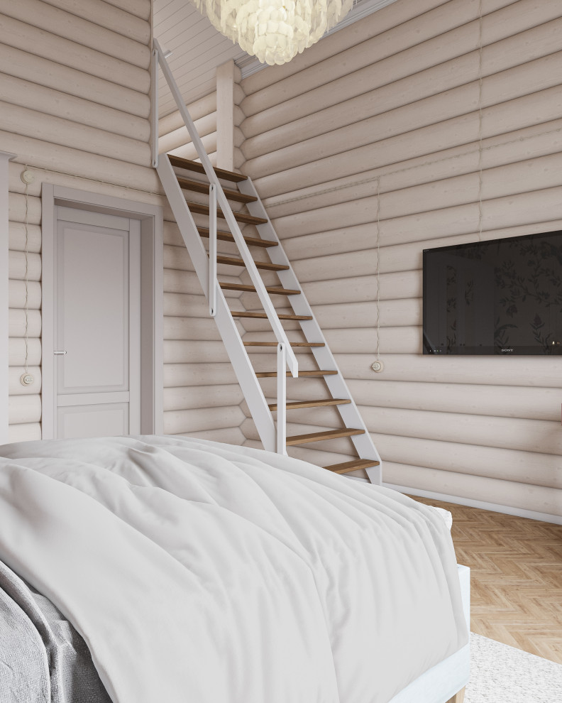 Обложка проекта: Авторский дом из бревна 135 м² для семьи с двумя детьми в КП Золотые Сосны