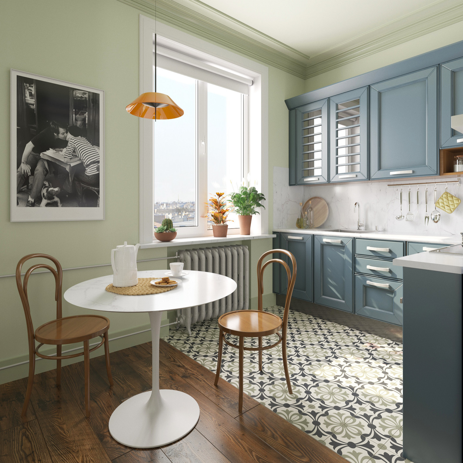 Обложка проекта: Интерьер кухни. Дизайнер Юлия Лемон