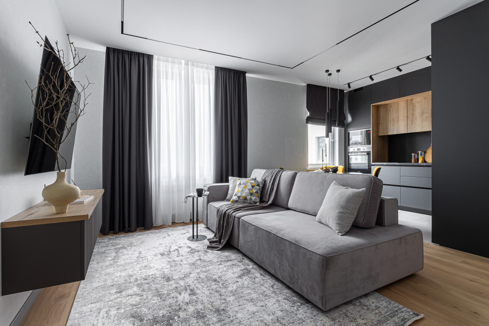 Дизайн проект для молодого человека, который предпочитает лаконичные интерьеры.