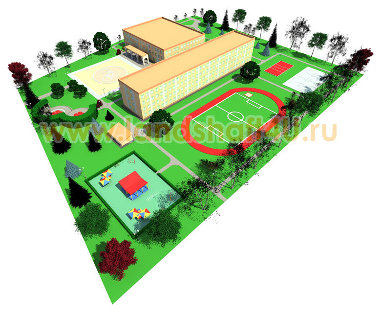 Обложка проекта: Благоустройство территории московской школы