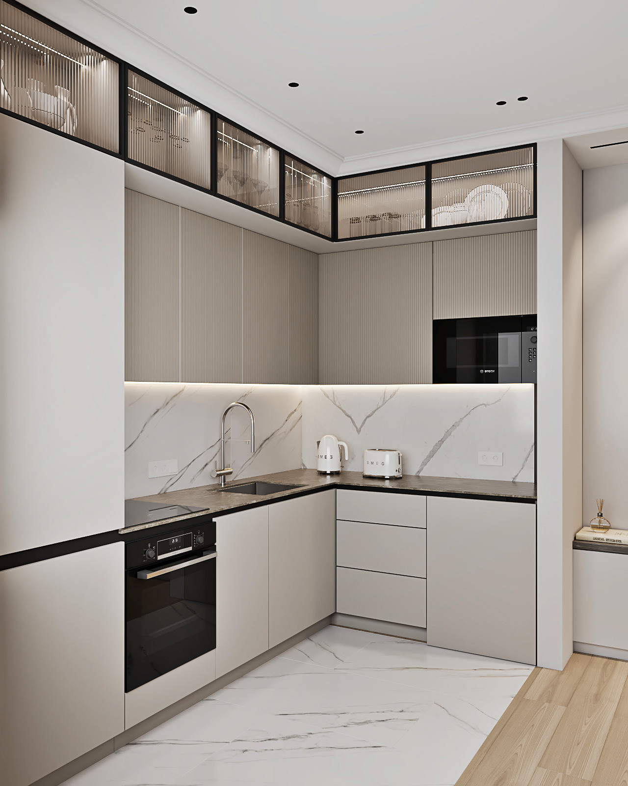 Кухня гостиная на ул. Воеводина г.Екатеринбург