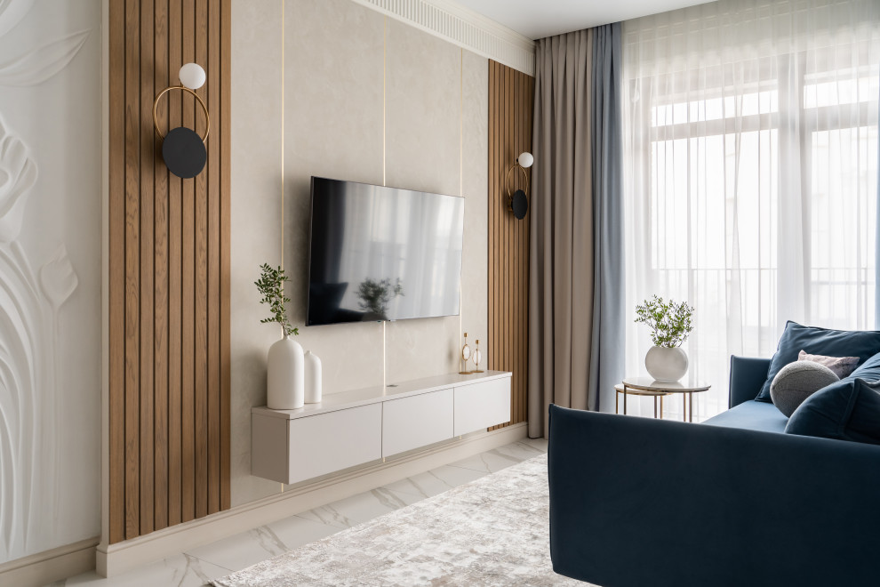 Полная меблировка квартиры в ЖК "Дом на Ярославской" дизайнер Елена Мархаюк