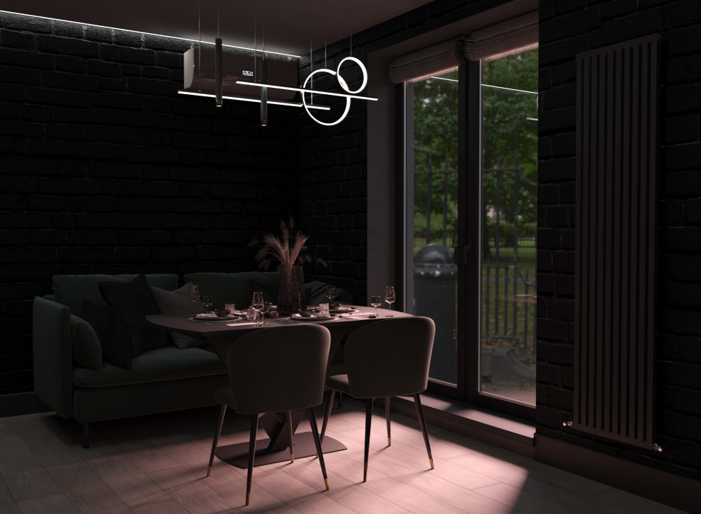 Обложка проекта: Уютная студия в строгих оттенках