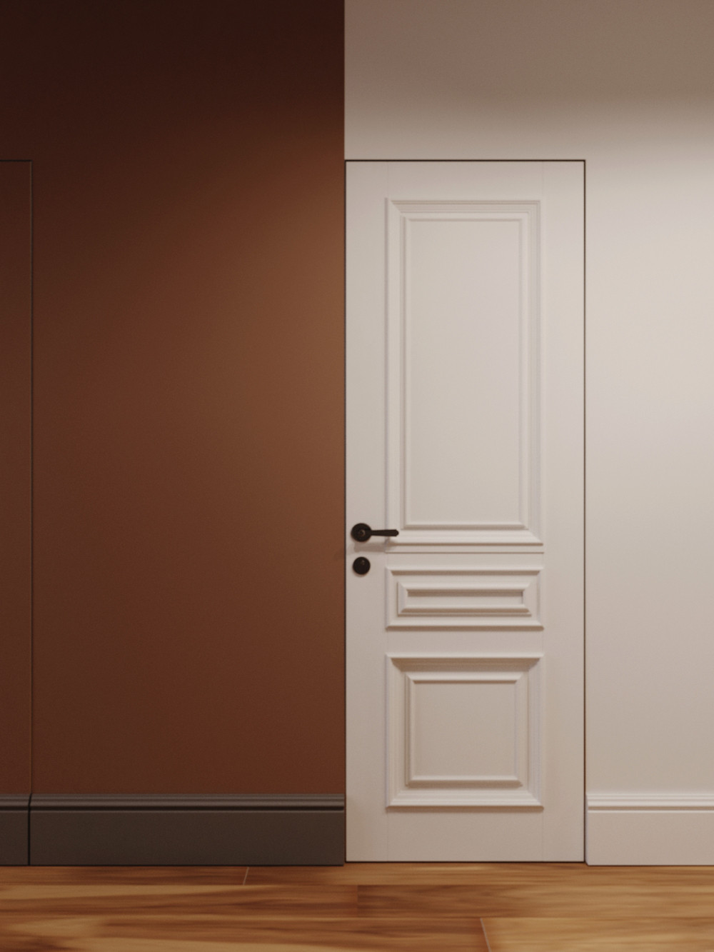 Загородный дом 147,7 м² с черными акцентами