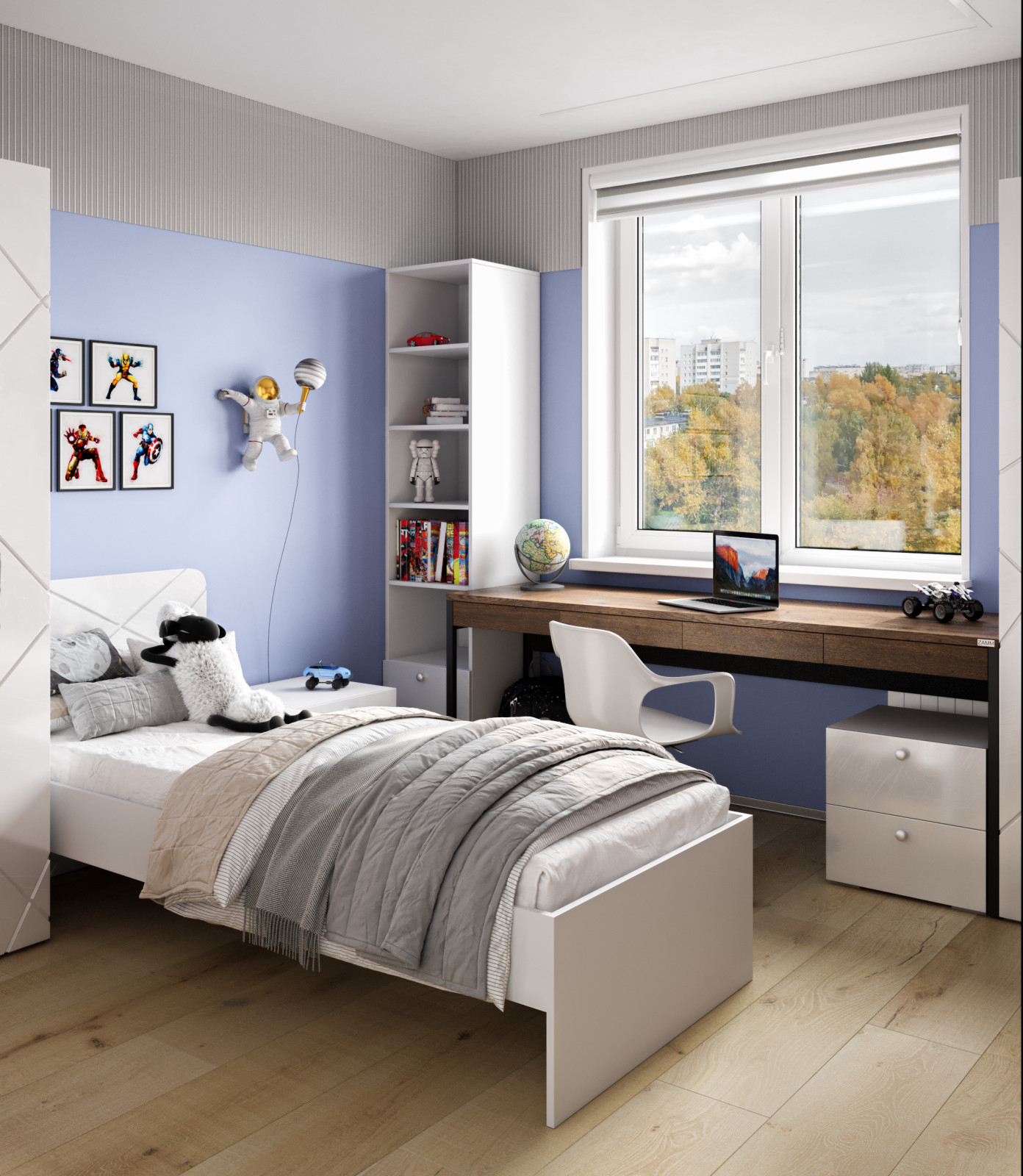 Обложка проекта: комната для первоклассника мальчика