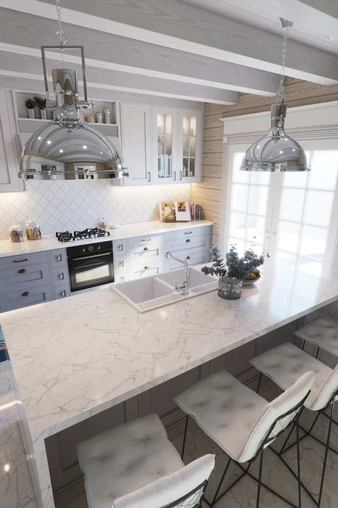 Загородный дом из клееного бруса со вторым светом