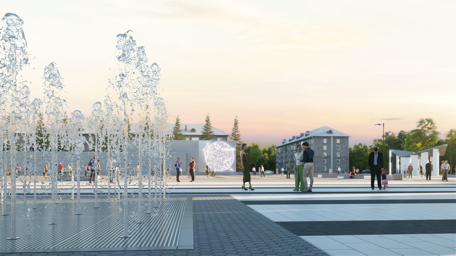 КОРОЛЁВ | ЦЕНТРАЛЬНАЯ ПЛОЩАДЬ ГОРОДА У ДК ИМ. КАЛИНИНА