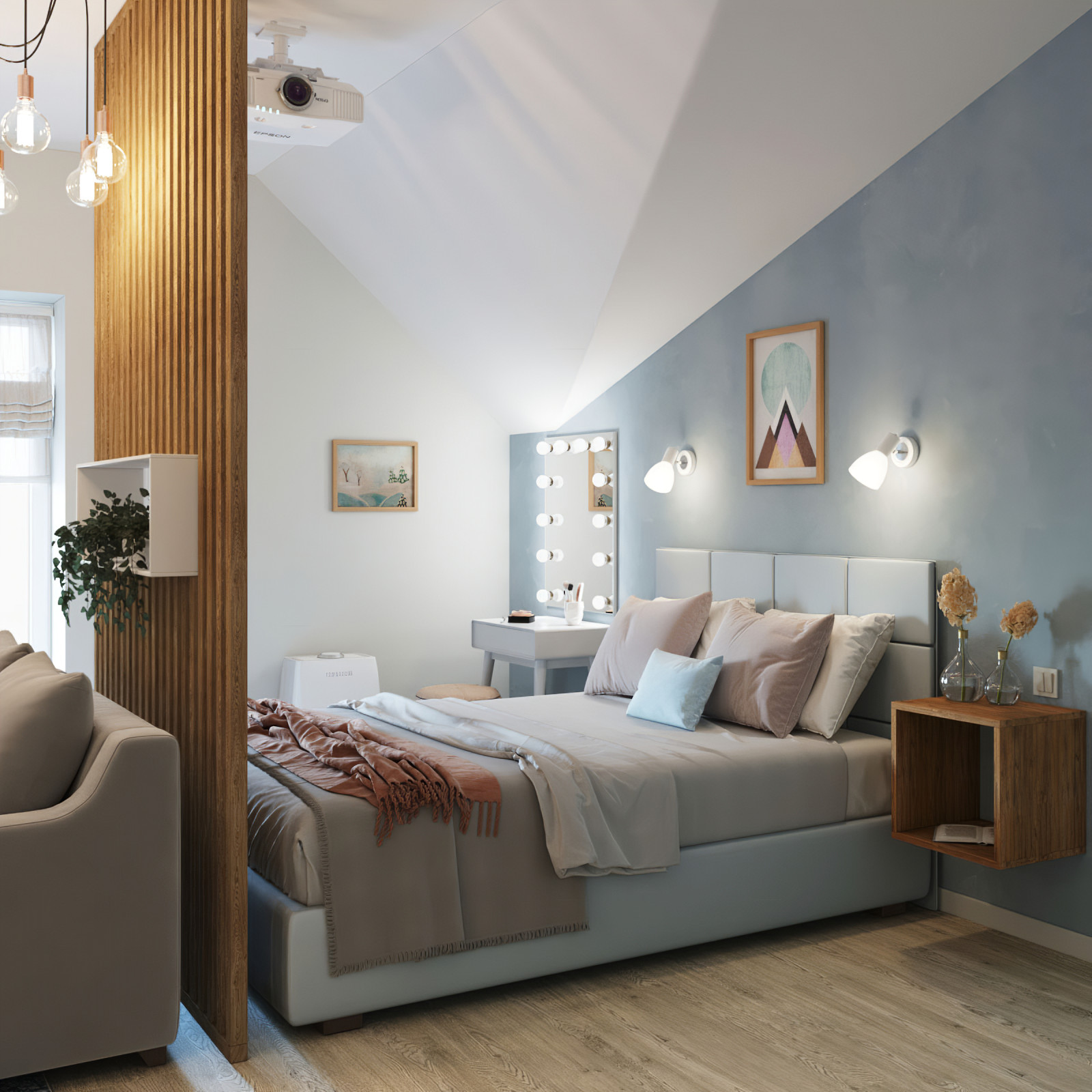 Обложка проекта: Мансарда для молодой девушки