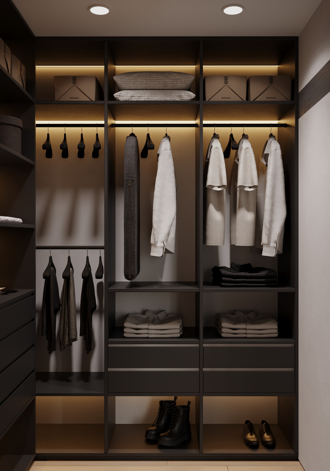 Мастер - спальня с гардеробной