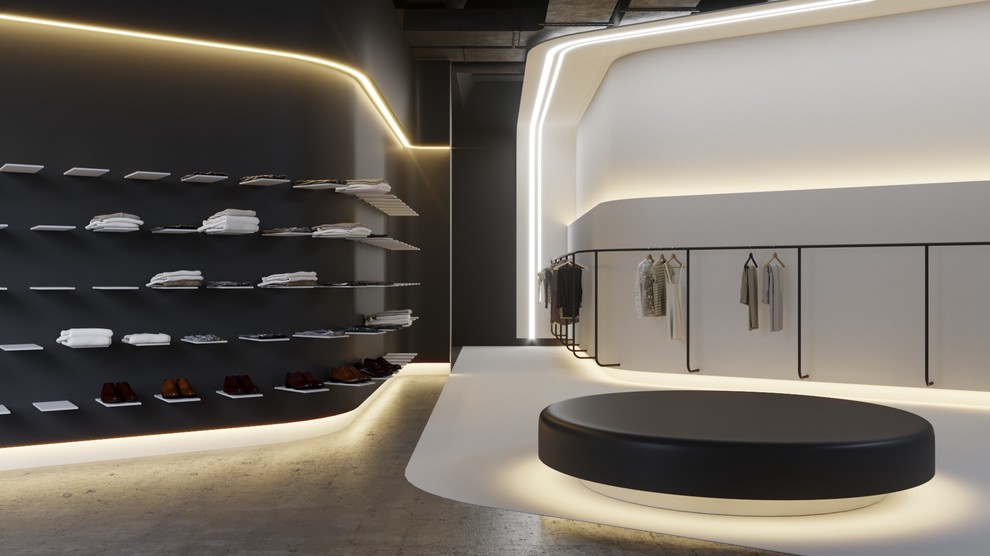 Интерьеры магазина одежды