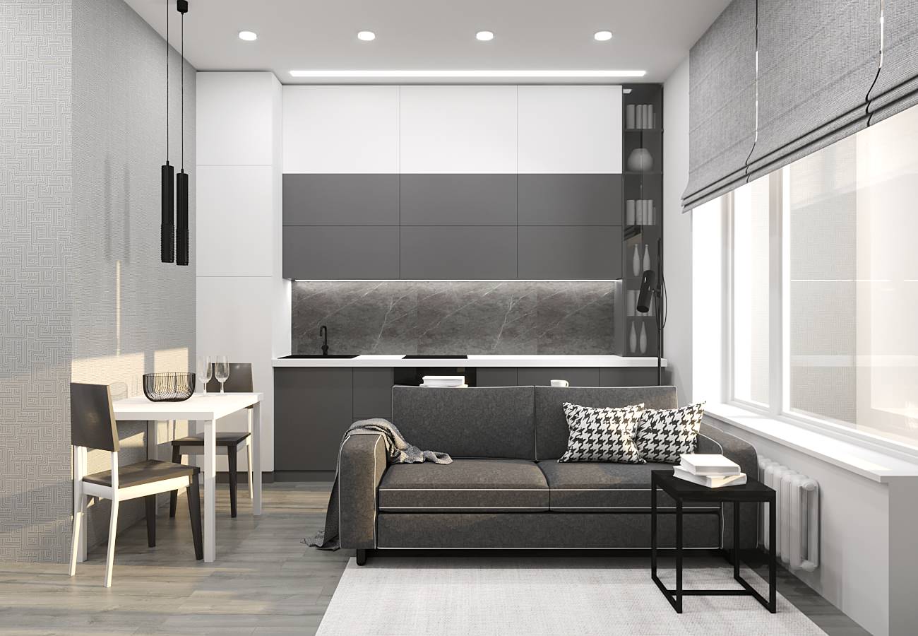 Обложка проекта: Квартира-студия 35 м2