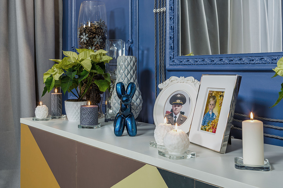 Спальня в синих тонах