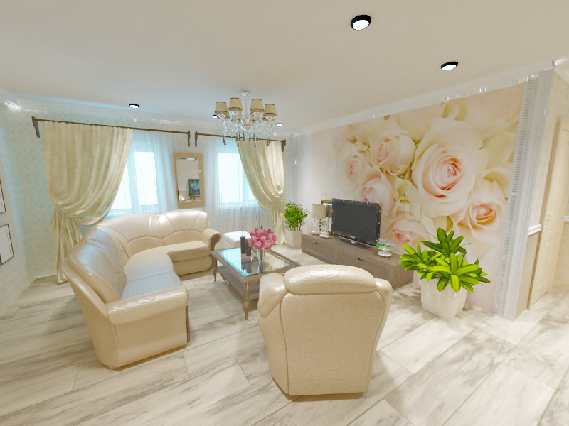 Дизайн-проект квартиры в легкой классике