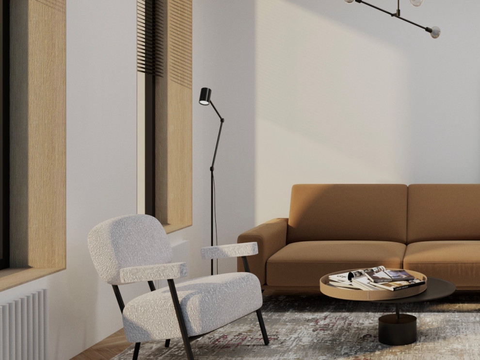 Гостиная из проекта "Блик заката" (Авторский квартал Машаров)