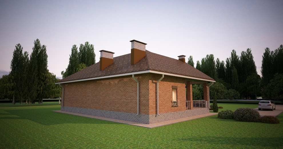 Проект гостевого дома с баней и комнатами отдыха