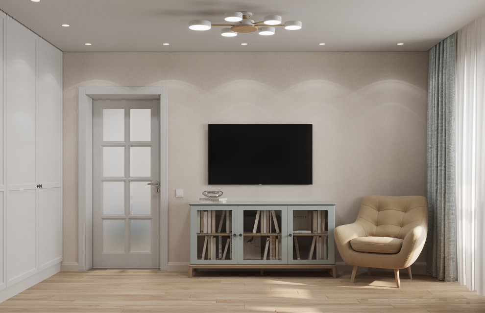 Интерьер квартиры с синими акцентами