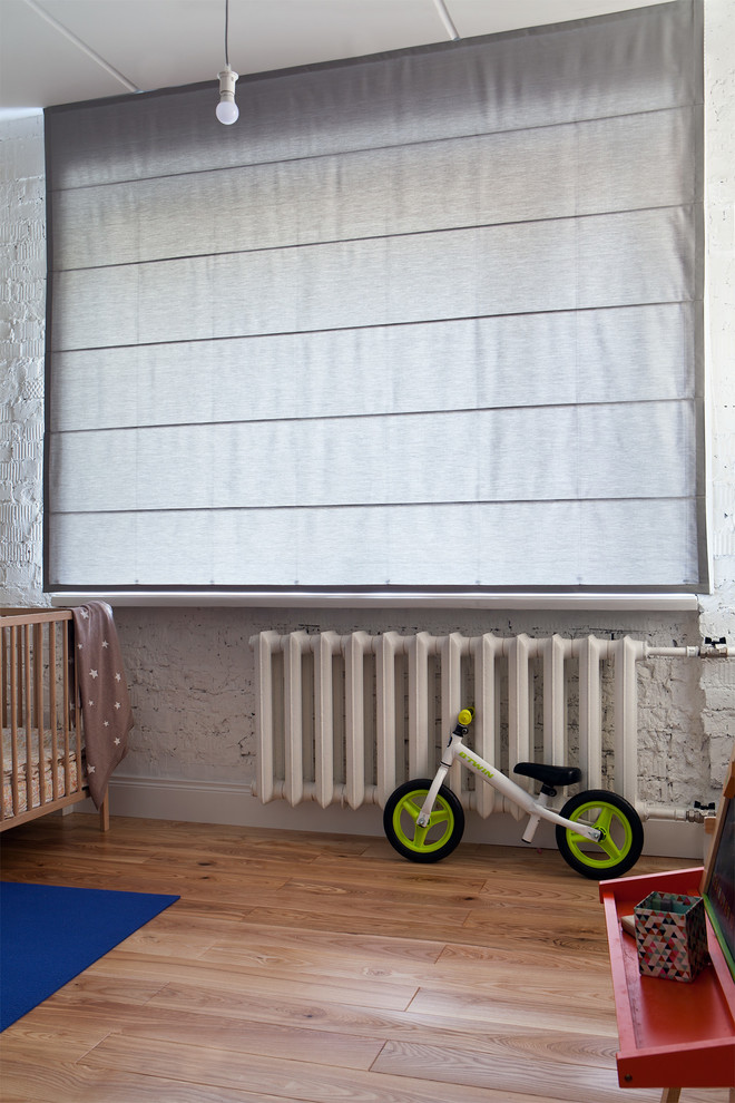 Римские шторы для квартиры в стиле софт-лофт