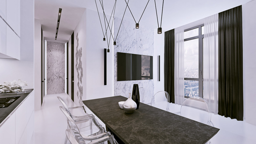 Квартира в современном стиле с элементами Хай-Тек