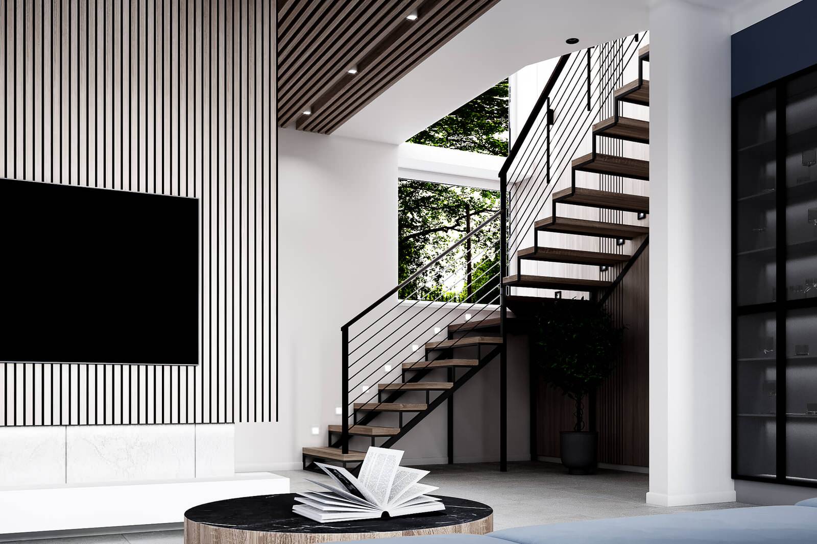 Дом с элементами современного лофта