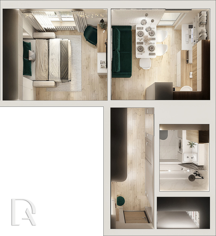 Квартира-малышка 33,4 м2