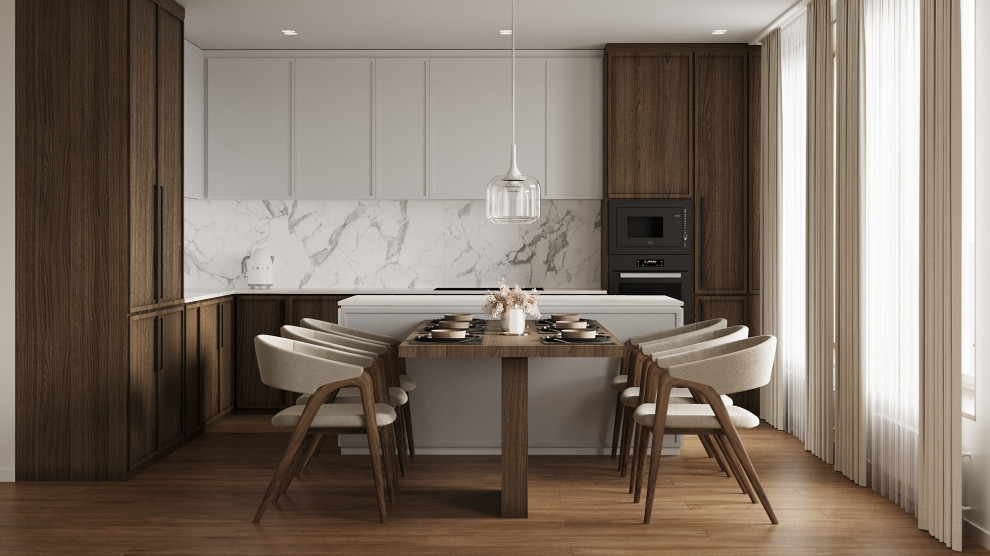 Дизайн-проект кухни-гостиной