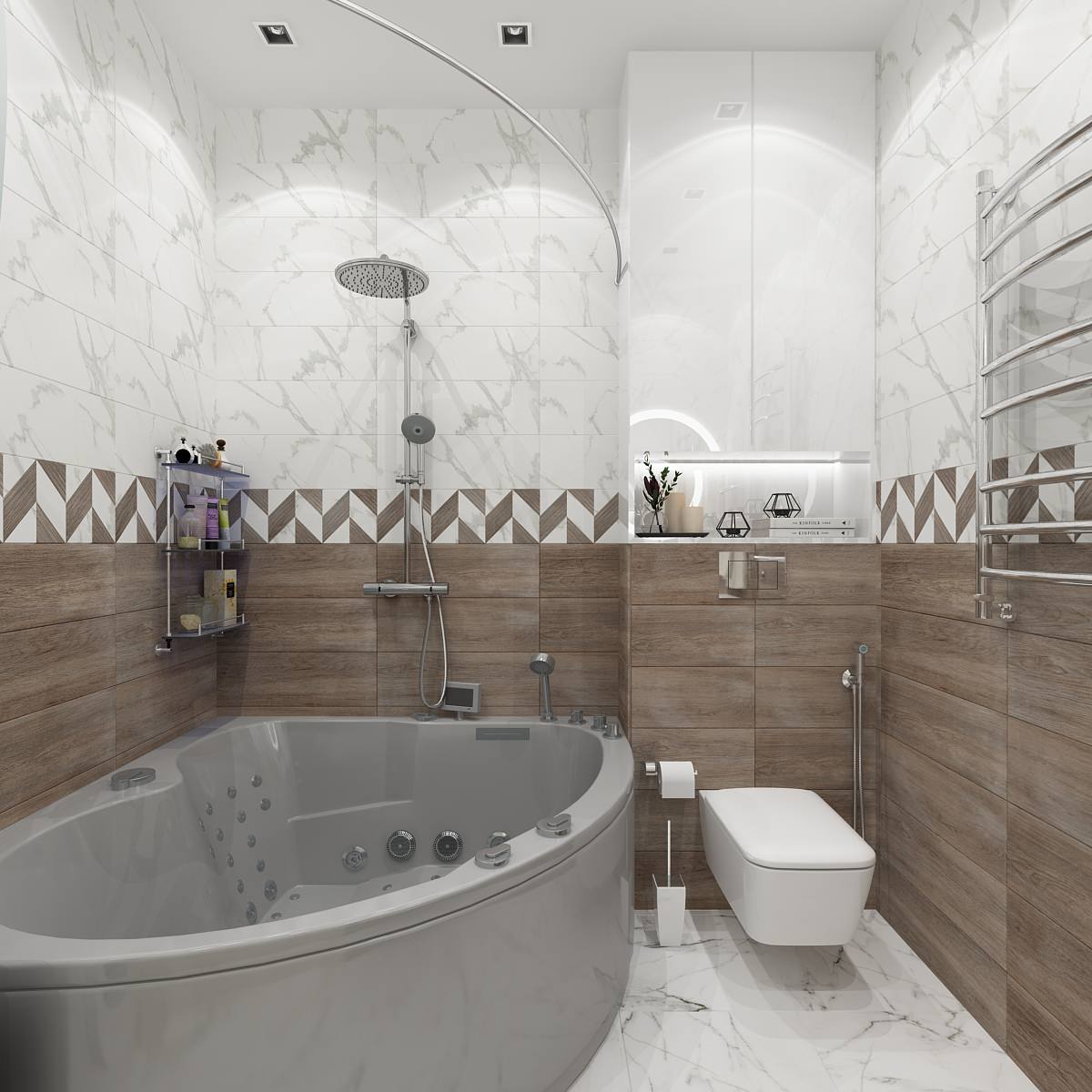 Дизайн-проект квартиры в районе Серебрянный берег г.Омск