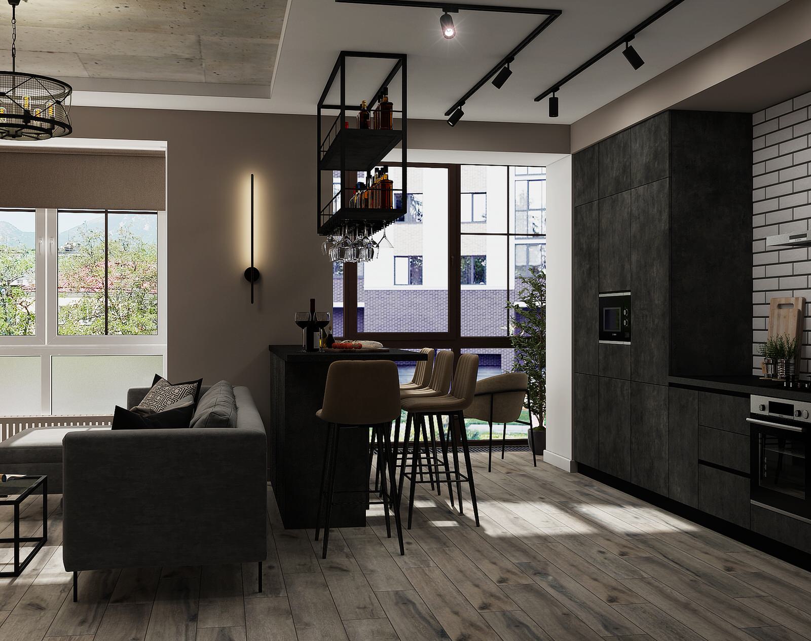 Проект квартиры 93,7 кв.м. г. Пятигорск 2021 год